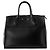 LOUIS VUITTON - Borsa a mano Louis Vuitton City Steamer MM in pelle liscia nera Nero - vista 3