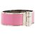 HERMÈS - Bracelete Charnière Large GM Hermès em metal prateado e esmalte rosa flamingo - vista 2