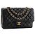 CHANEL - Borsa a tracolla Classique/Timeless Jumbo Chanel in pelle caviar nera Nero - vista 2