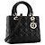 Autre Marque DIOR - borsa a mano Lady Dior medium in pelle cannage nera Nero - vista 2
