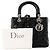 Autre Marque DIOR - borsa a mano Lady Dior medium in pelle cannage nera Nero - vista 8