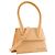 JACQUEMUS - Borsa a tracolla Le Chiquito Moyen Jacquemus in pelle liscia gialla Giallo - vista 2