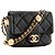 CHANEL - Borsa a tracolla Classic/Timeless mini Chanel in pelle caviar nera Nero - vista 2