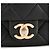 CHANEL - Borsa a tracolla Classic/Timeless mini Chanel in pelle caviar nera Nero - vista 5