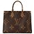 LOUIS VUITTON - Borsa tote Louis Vuitton Onthego MM in canvas monogram coated Marrone