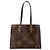 LOUIS VUITTON - Borsa tote Louis Vuitton Onthego MM in canvas monogram coated Marrone - vista 5
