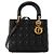 Autre Marque DIOR - borsa a mano Lady Dior medium in pelle cannage nera Nero
