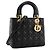 Autre Marque DIOR - borsa a mano Lady Dior medium in pelle cannage nera Nero - vista 2