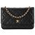 CHANEL - Borsa a tracolla Wallet On Chain Classic/Timeless in pelle caviar nera Nero