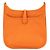HERMÈS - Borsa a tracolla Evelyne 29 Hermès in pelle clémence orange H Arancione - vista 3