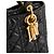 Autre Marque DIOR - Borsa a tracolla Lady Dior small Dior in pelle stropicciata nera Nero - vista 5