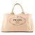 PRADA - Borsa Tote Prada in Canapa Large in tela beige