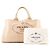 PRADA - Borsa Tote Prada in Canapa Large in tela beige - vista 10