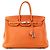 HERMÈS - Borsa a mano Hermès Birkin 35 in pelle Togo Orange Arancione