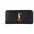 Autre Marque SAINT LAURENT - Portefeuille Cassandre Zip Saint Laurent en cuir grainé noir