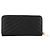 Autre Marque SAINT LAURENT - Portefeuille Cassandre Zip Saint Laurent en cuir grainé noir - vue 2