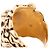 GUCCI - Bague Tête de Lion Gucci en métal doré (T59) Golden - view 4