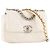 CHANEL - Borsa a tracolla Chanel 19 in pelle liscia bianca Bianco - vista 2