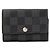 LOUIS VUITTON - Pochette clés Louis Vuitton en toile enduite damier graphite Black