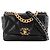 CHANEL - Borsa a tracolla Chanel 19 in pelle liscia nera Nero