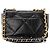 CHANEL - Borsa a tracolla Chanel 19 in pelle liscia nera Nero - vista 3