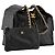 CHANEL - Borsa a tracolla Chanel 25 medium in pelle martellata nera Nero - vista 2