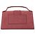JACQUEMUS - Borsa a tracolla Le Grand Bambino Jacquemus in nubuck bordeaux Bordò - vista 3