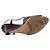 PRADA - Sandali con tacco compensato Prada in pelle liscia nera (T37) Nero - vista 4