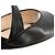 PRADA - Sandali con tacco compensato Prada in pelle liscia nera (T37) Nero - vista 6