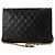 CHANEL - Borsa a tracolla Classic/Timeless Simple Flap in pelle liscia nera vintage Nero - vista 3