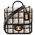 CHANEL - Borsa a tracolla School Memory Chanel in tweed beige e grigio Nero