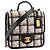 CHANEL - Borsa a tracolla School Memory Chanel in tweed beige e grigio Nero - vista 2