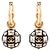 CHANEL - Orecchini pendenti Chanel in strass e metallo dorato D'oro