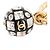 CHANEL - Orecchini pendenti Chanel in strass e metallo dorato D'oro - vista 2