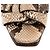 Autre Marque SAINT LAURENT - Sandali platform Tribute in pelle esotica di pitone marrone e beige (T39,5) - vista 5