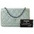 CHANEL - Borsa a tracolla Wallet On Chain Classic/Timeless Chanel in pelle verniciata blu-verde - vista 12