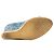 GUCCI - Sandali con zeppa Gucci in denim monogram blu (T39) - vista 4