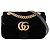 GUCCI - Borsa a tracolla GG Marmont Small Gucci in velluto nero
