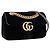 GUCCI - Borsa a tracolla GG Marmont Small Gucci in velluto nero - vista 2