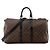 LOUIS VUITTON - Borsa da viaggio Louis Vuitton Keepall 45 in tela monogram coated e pelle nera Marrone