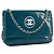 CHANEL - Borsa a tracolla Chanel Wallet On Chain in pelle verniciata blu - vista 2