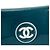 CHANEL - Borsa a tracolla Chanel Wallet On Chain in pelle verniciata blu - vista 5