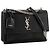 Autre Marque SAINT LAURENT - Borsa a tracolla Saint Laurent Sunset in pelle goffrata croc nero - vista 2