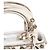 DIOR - Lady Dior Mini Schultertasche aus silbernem exotischem Echsenleder Limited Edition - Ansicht 7