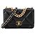 CHANEL - Borsa a tracolla Wallet On Chain 19 in pelle liscia nera Nero