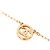 CHANEL - Collana CC Round Chanel in metallo dorato con strass D'oro - vista 3