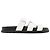 HERMÈS - Sandali Chypre Hermès in pelle liscia bianca (T36,5) Bianco - vista 2