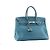 HERMÈS - Borsa a mano Hermès Birkin 35 in pelle clémence bleu jean Blu - vista 2