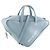 BALENCIAGA - Borsa a tracolla Triangle Duffle Balenciaga in pelle grana blu - vista 2