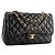 CHANEL - Borsa a tracolla Classic/Timeless Jumbo Chanel in pelle liscia nera Nero - vista 2